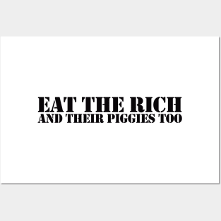 Eat The Rich, Black Posters and Art